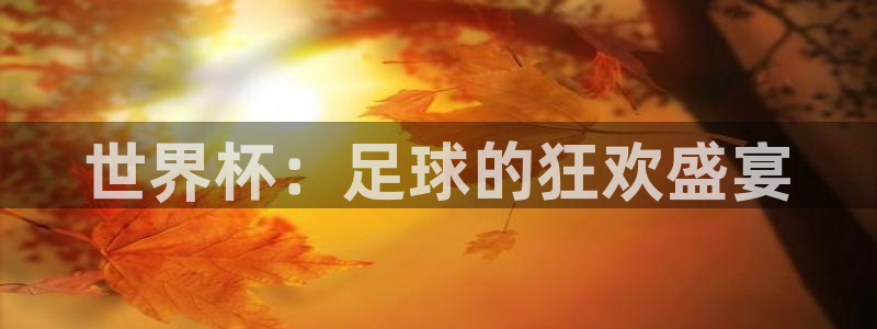 欧洲世预赛赛程表：世界杯：足球的狂欢盛宴